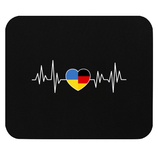 Ukraine Germany Flag Two Countries Mouse Pads