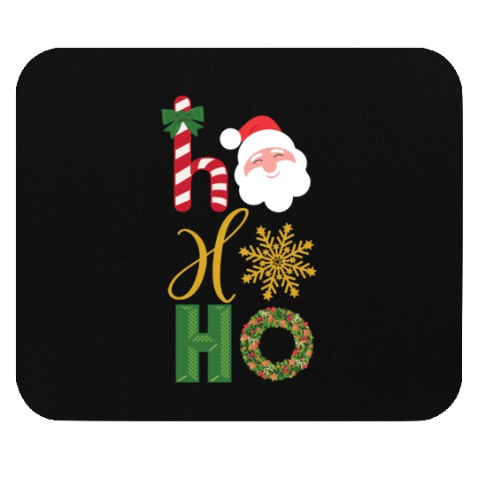Ho Ho Ho Christmas icons Mouse Pads