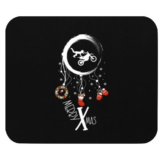 Winter dreamcatcher Christmas Motocross Mouse Pads