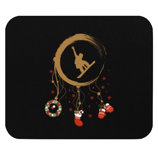 Winter dreamcatcher Christmas Snowboard Mouse Pads