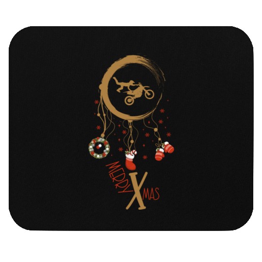 Winter dreamcatcher Christmas Motocross Mouse Pads