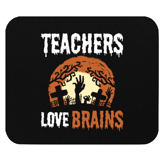 Halloween Teacher Brain Lover Mouse Pads