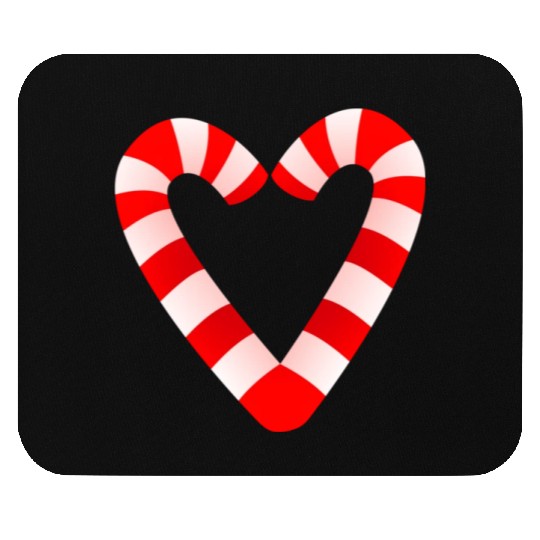 Candy Cane Hearts Mouse Pads Christmas Xmas Holidays