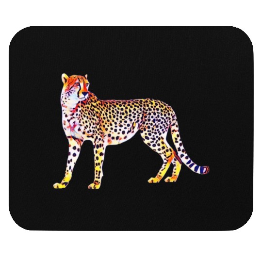 Cheetah Mother with Cubs Motif Predator Cat Animal Mouse Pads