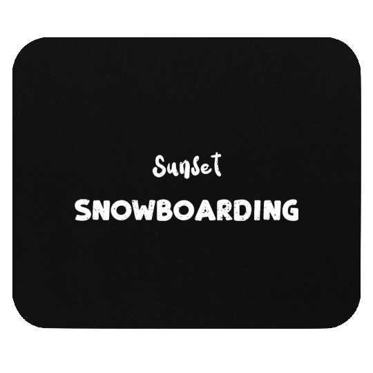 Sunset Snowboarding - Snowboarding Mouse Pads