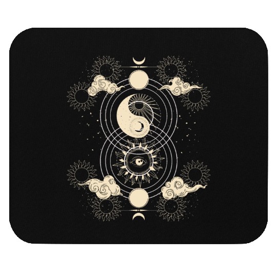 Astrology Magic Boho Tarot Card Mouse Pads