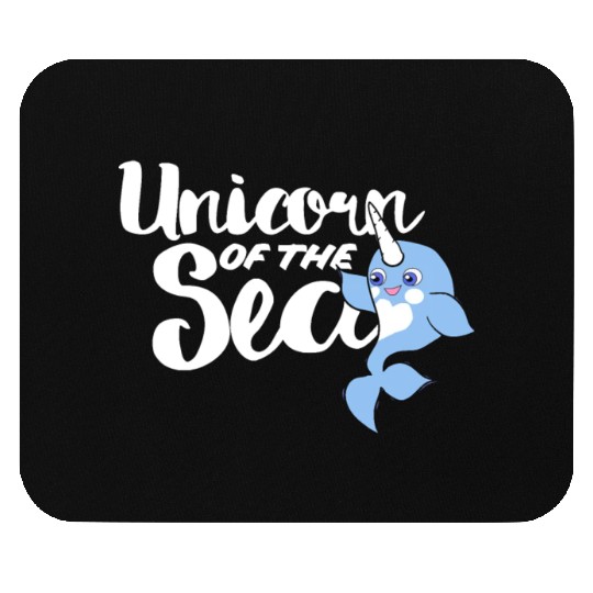 Unicorn of the sea narwhal humor Mouse Pads