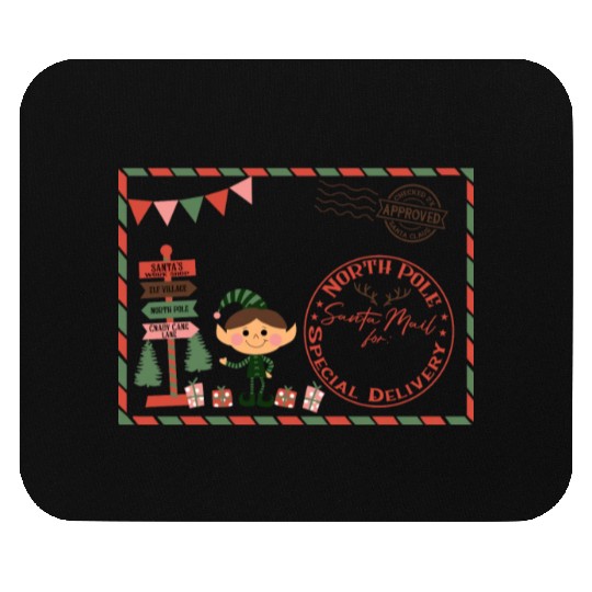 Santa Letter Elfe North Pole Specjal Delivery Mail Mouse Pads