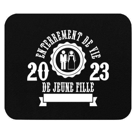 Funny Wedding bride bachelorette party 2023 Mouse Pads