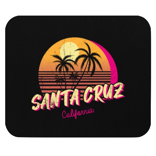 Retro Santa Cruz California Mouse Pads