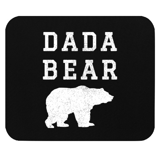 Dada Bear Light Vintage Distress Bear Mouse Pads