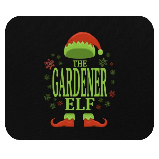 Gardener Christmas Elf Mouse Pads