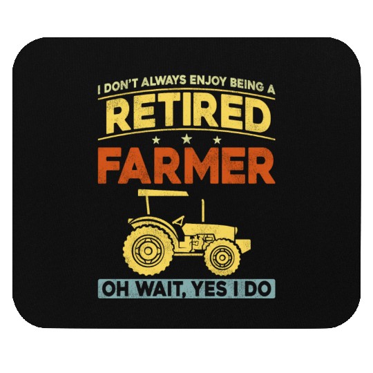 Farming Farmer Retired Vintage Mouse Pads