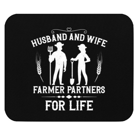 Farming Farmer Husband Wife Mouse Pads