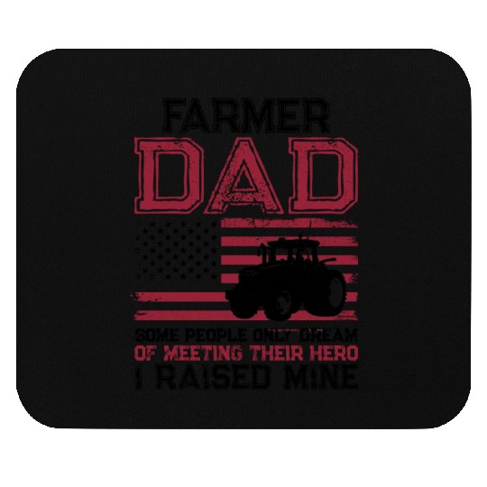 Farming Farmer Dad Father Tractor Mouse Pads