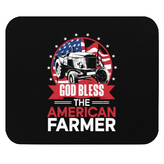 Farming Farmer Us American Flag Mouse Pads