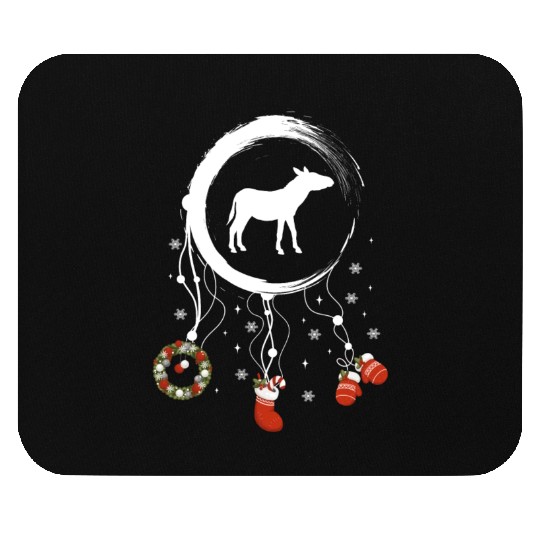 Winter dreamcatcher Christmas Donkey Mouse Pads