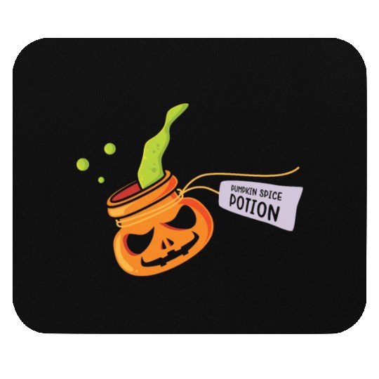 Pumpkin Spice Potion Coffee Enthusiast Halloween Mouse Pads