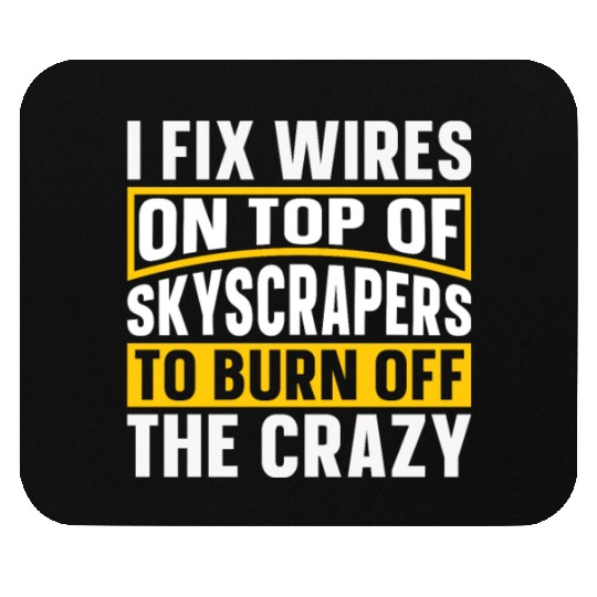 Electrician Construction Electrician Mouse Pads