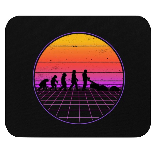 Robotic Lawnmower Evolution Retro Mouse Pads