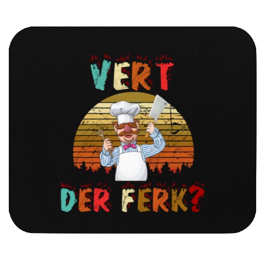 Vert Der Ferk the swedish chef Mouse Pads