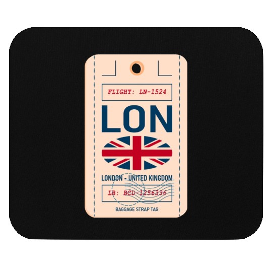 LONDON (LON) Airline Luggage tag United Kingdom Mouse Pads