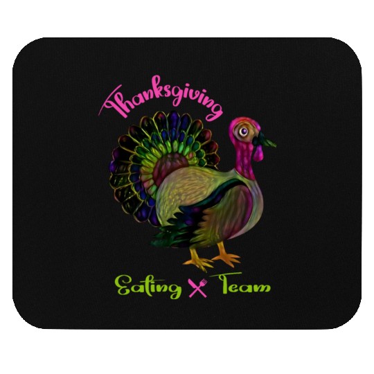 Thanksgiving eating team Mouse Pads