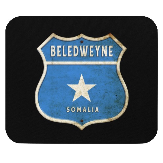 Beledweyne Somalia Crest Flag Design Mouse Pads