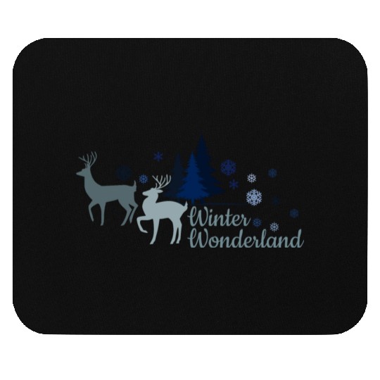 Let's meet in winter wonderland Mouse Pads