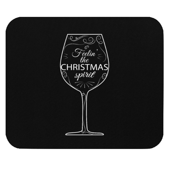 Christmas Drinking Wine, Beer, and Liquor Feelin' Mouse Pads
