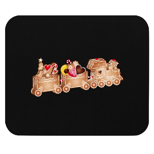 magical 3D gingerbread train for Christmas Mouse Pads