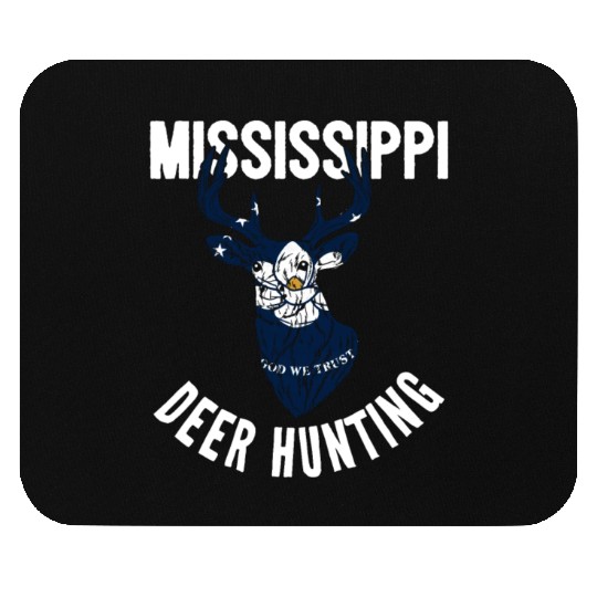 Mississippi Deer Hunting Buck Stag Hunter Mouse Pads