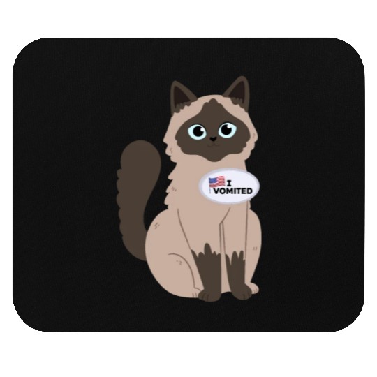 I Vomited Funny Cat American Election Voting Mouse Pads