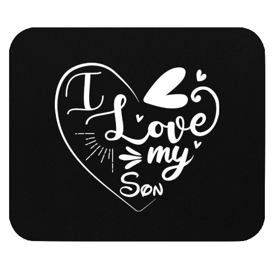 I Love My Son Mouse Pads