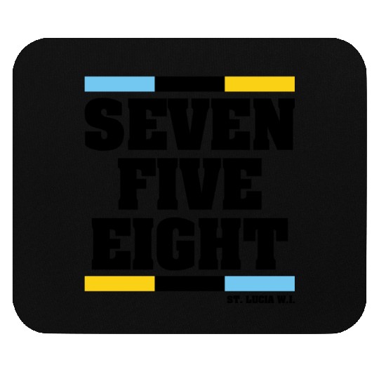 Seven Five Eight (White) Mouse Pads