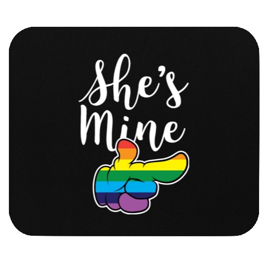 Matching Lesbian Couple She's Mine Part2 Mouse Pads