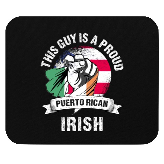 Puerto Rico Flag Ireland Grown Men Boys Guy Mouse Pads