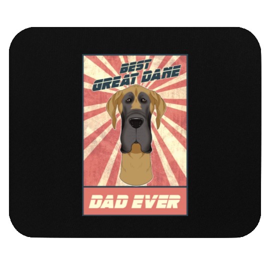 Best Great Dane Dad Ever I Great Dane Lover Mouse Pads
