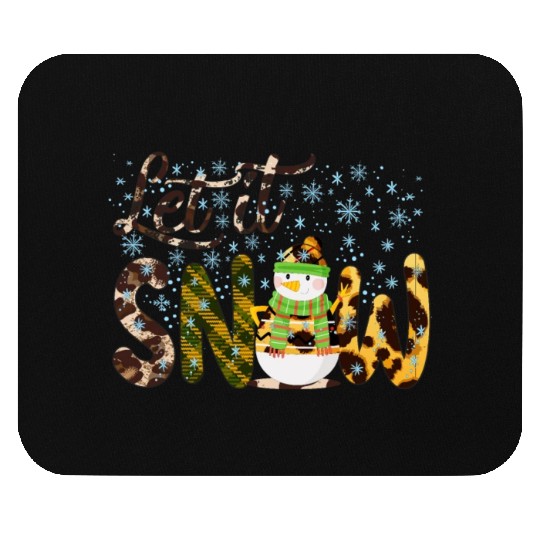 Christmas Snowman, Let it snow , Snowman gift Mouse Pads