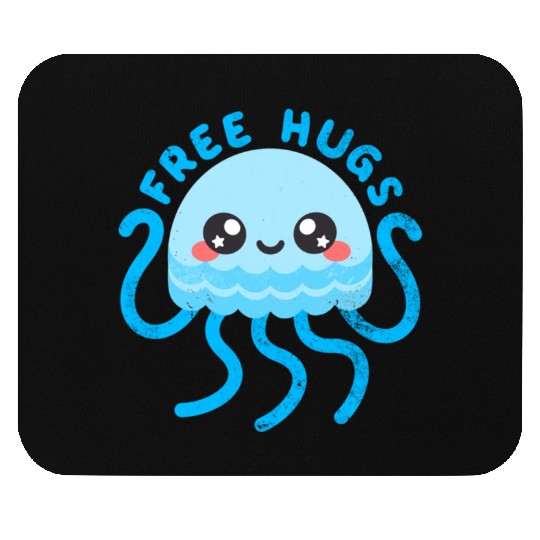 Jellyfish free hugs Mouse Pads