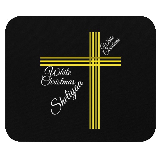 White Christmas Sheliyaa Mouse Pads