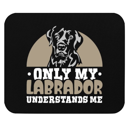 Labrador and like maybe 3 people Mouse Pads