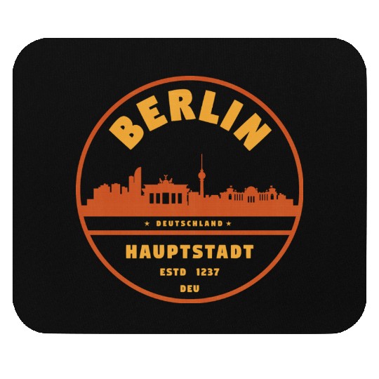 Berlin Germany Skyline Mouse Pads
