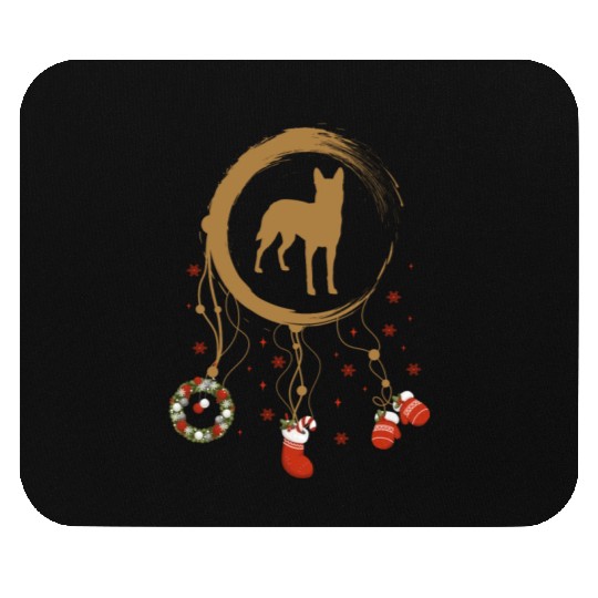 dog dreamcatcher Christmas Belgian Malinois Mouse Pads
