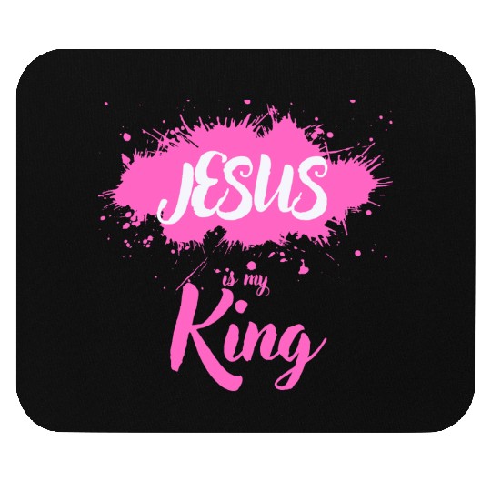 JESUS is my King Mouse Pads