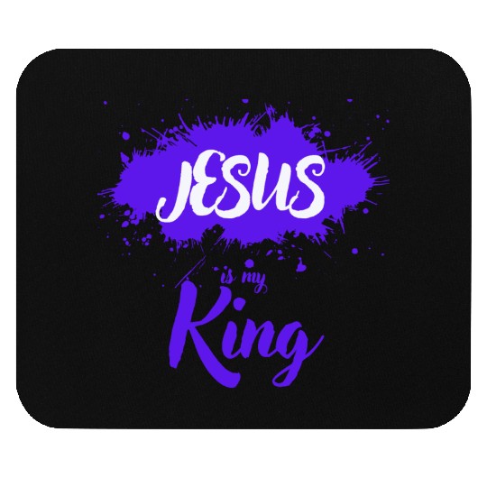 JESUS is my King Mouse Pads