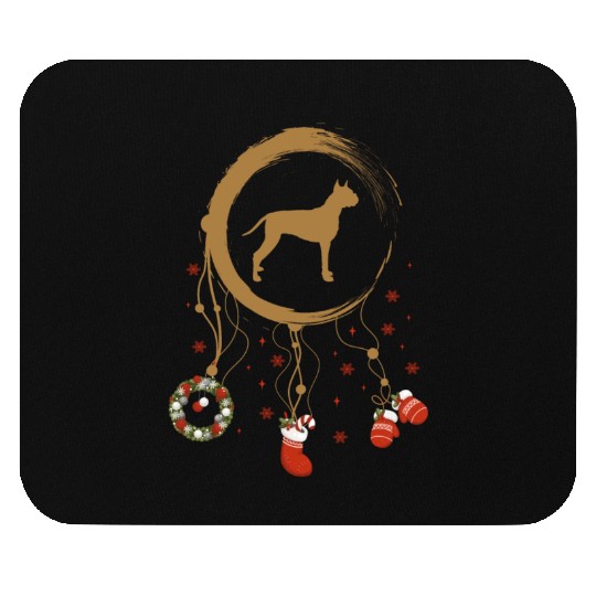 dog dreamcatcher Christmas Boxer Mouse Pads