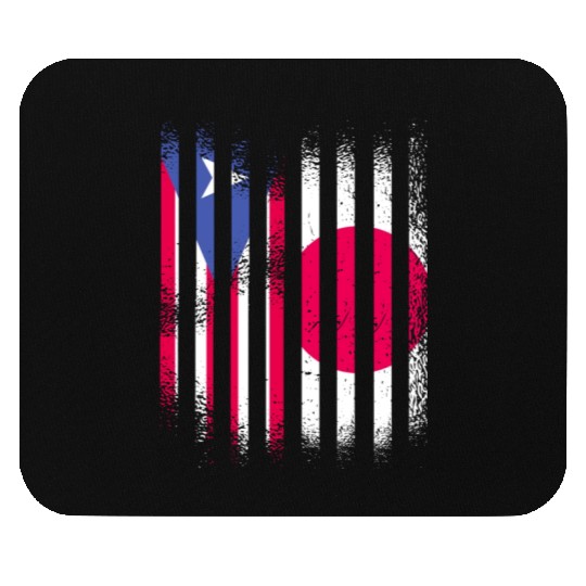 Puerto Rico Flag Japan Grown Country Flags Stripes Mouse Pads