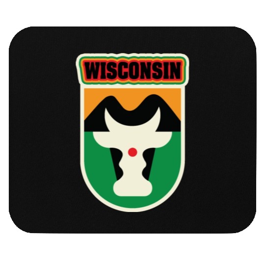 US States WISCONSIN Mouse Pads