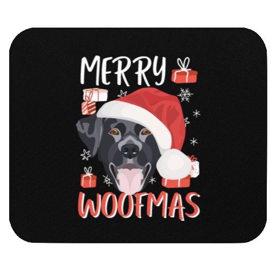 Labrador Merry Christmas Mouse Pads